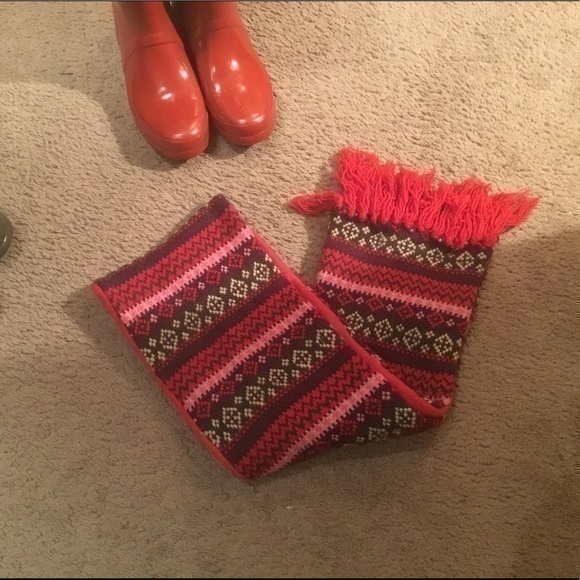 💋 Knit scarf 🧣 red - Picture 3 of 3